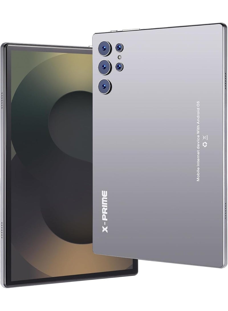 اكس برايم جهازS25 Plus Ultra الذكي اللوحي | أندرويد 15 | جهاز لوحي أنيق | شاشة AMOLED مقاس 10.1 بوصة | ذاكرة 16 جيجابايت + 1 تيرابايت | 5G + واي فاي | شريحتان | مثالي للأفلام والألعاب والمهام المتعددة | رمادي - Image 1